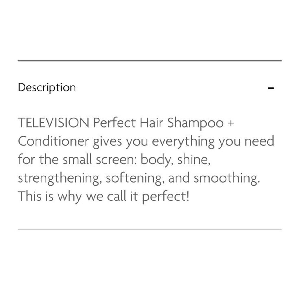 R+CO Television Perfect Hair Shampoo & Conditioner Duo Set 8.5 fl oz each SEALED - Picture 2 of 3